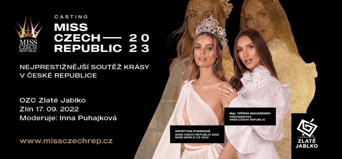 Casting MISS CZECH REPUBLIC 2023 v sobotu 17. 9. 2022