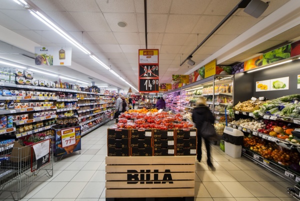 Rekonstrukce supermarketu BILLA v měsíci srpnu