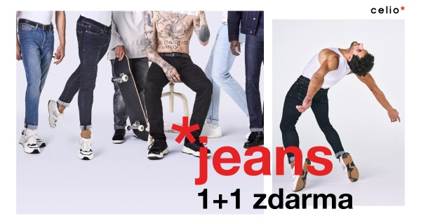 celio* jeans 1 + 1 zdarma!