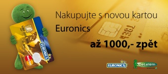 Získejte až 1000 Kč zpět s kartou Euronics!