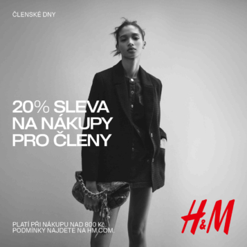 Členské dny H&M jsou tady! Využijte 20% slevu na celý nákup.