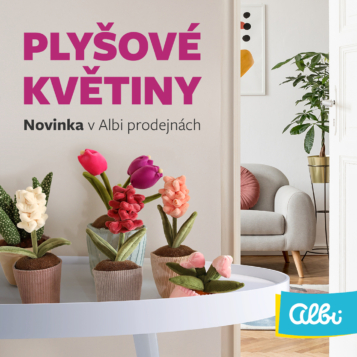 Novinka v Albi – plyšové květiny!