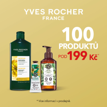 100 produktů od rostlinné kosmetiky Yves Rocher pod 199 Kč!