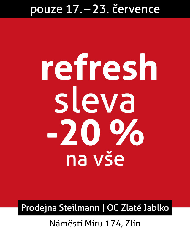 Steilmann připravuje refresh prodejny, přijďte a získejte SLEVU 20%!