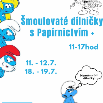 Šmoulovaté dílničky s Papírnictvím+