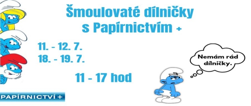 Šmoulovaté dílničky s Papírnictvím+