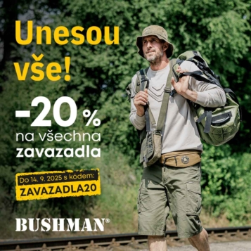 SLEVA 20% na všechna zavazadla BUSHMAN!
