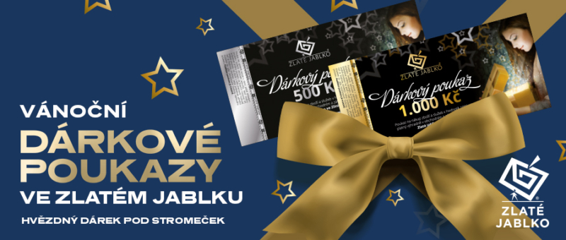 Vánoční dárkové poukazy Zlatého jablka