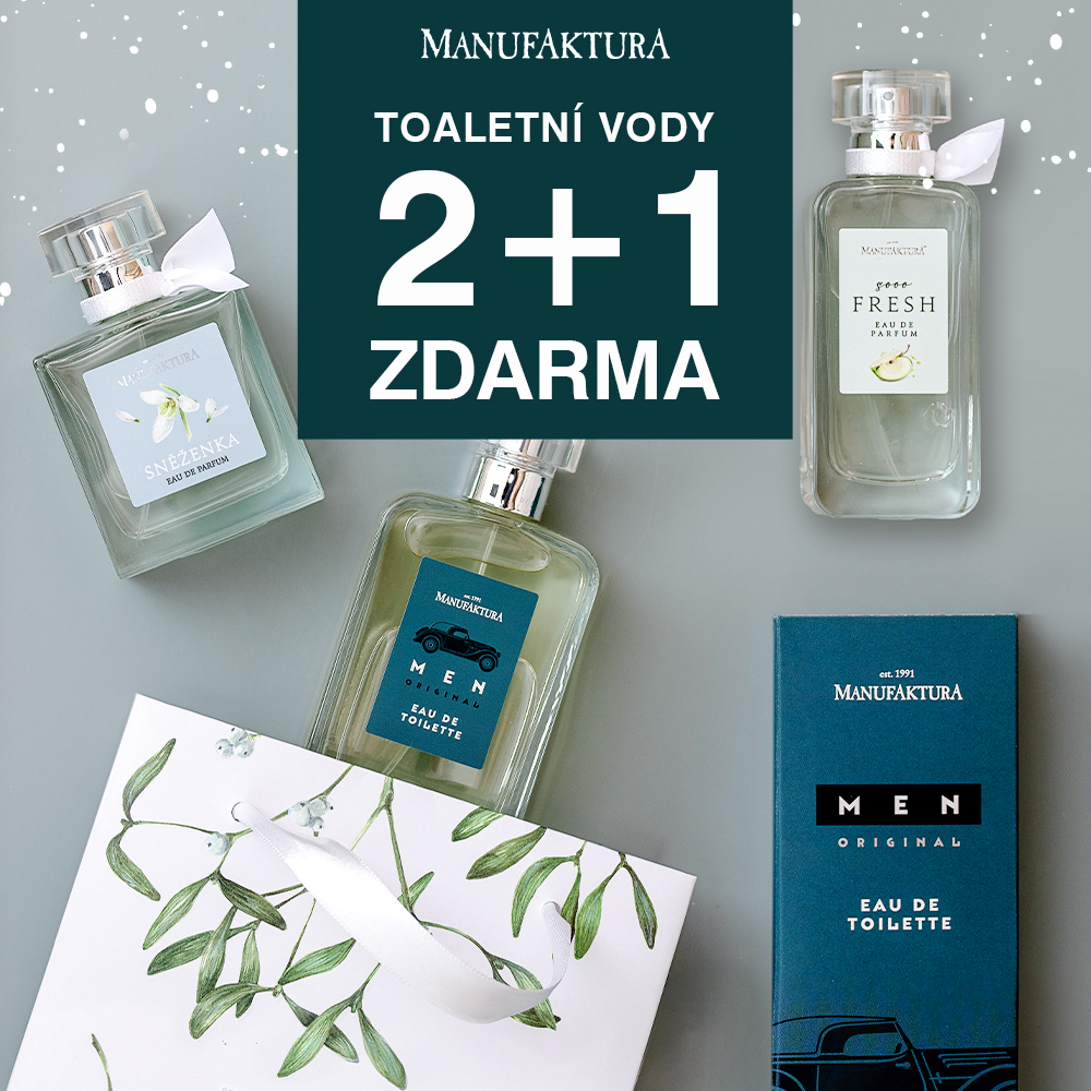MANUFAKTURA: 2 + 1 ZDARMA na vůně