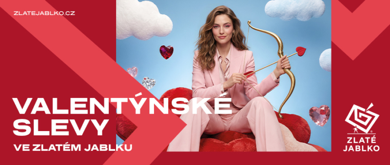 Valentýnské akce a nabídky v prodejnách Zlatého jablka