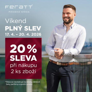 Víkend plný slev ve FERATT – sleva 20 % při nákupu od 2 ks!