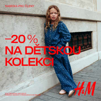 Oživte šatník svých dětí v H&M se slevou 20 % na celou dětskou kolekci! #HMKids