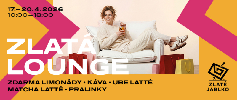 Odpočiňte si po nákupech v naší ZLATÉ LOUNGE!