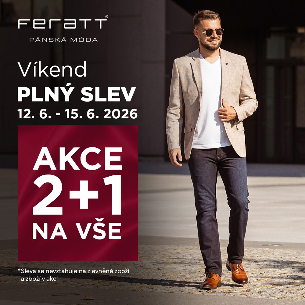 Víkend plný slev ve FERATT – akce 2+1