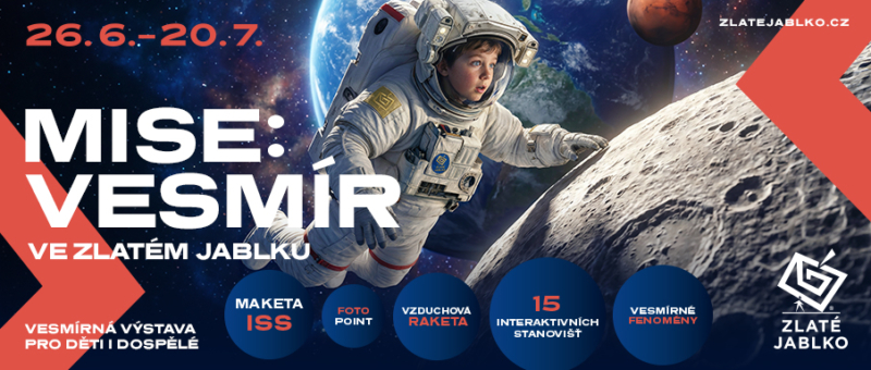 MISE: VESMÍR! 26. 6. – 20. 7. V JABLKU!