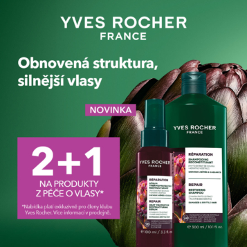 1+1 zdarma na péči o pleť od rostlinné kosmetiky Yves Rocher